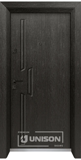 Входна врата Unison Optima 4568p, Черна Мура