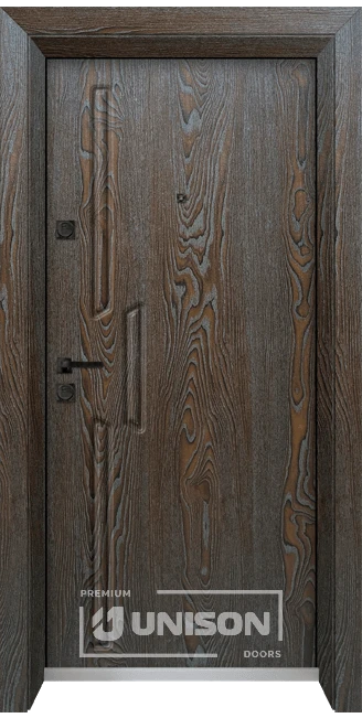 Входна врата Unison Optima 4568p, Палисандър