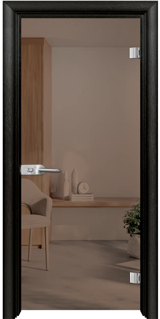 Стъклена Врата Efapel Basic G 10-1 Черна Мура